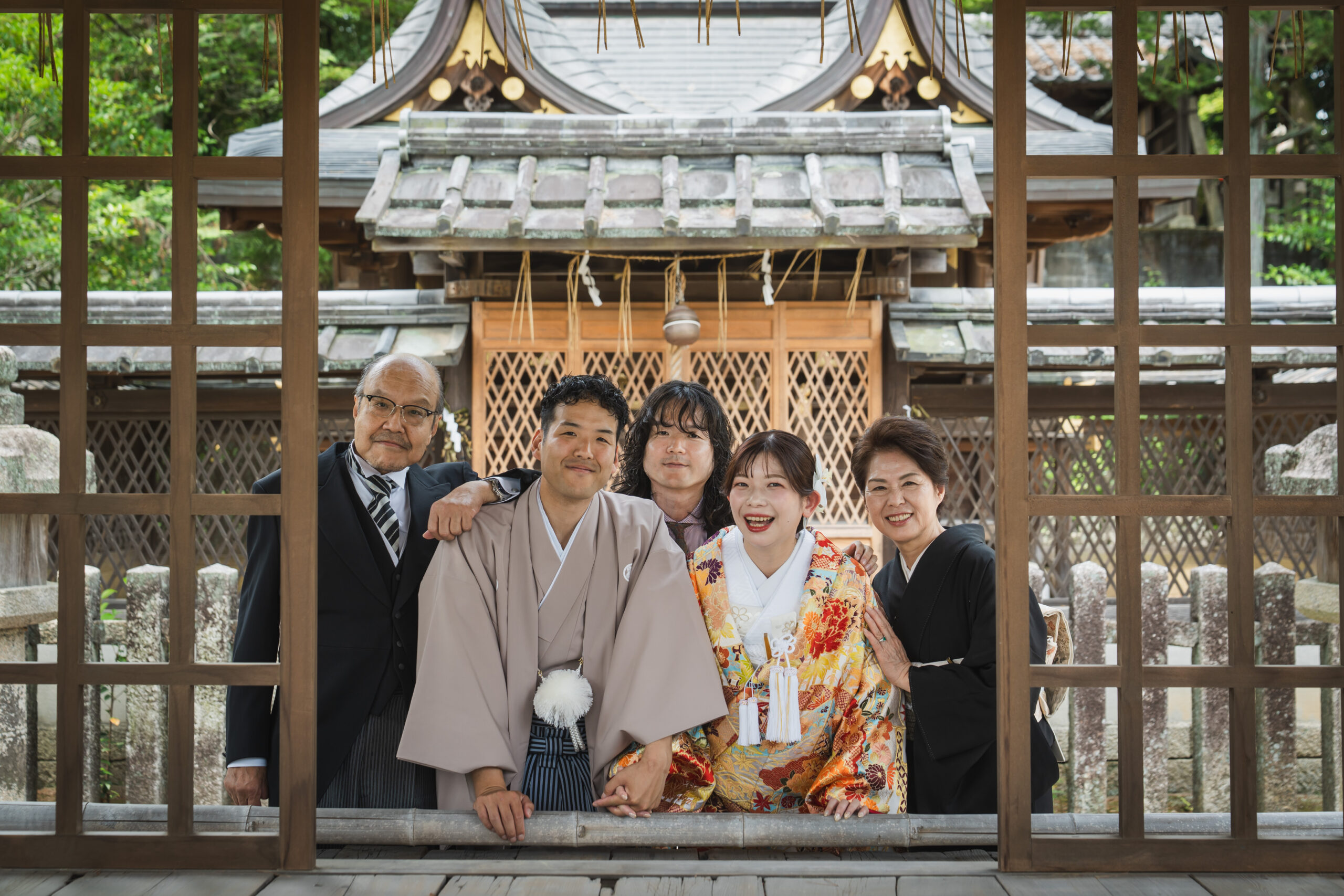 京都 今宮神社での和装前撮り 白無垢姿の新婦