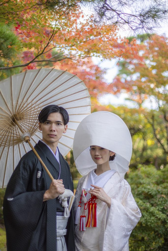 六孫王神社_フォトウェディング_紅葉